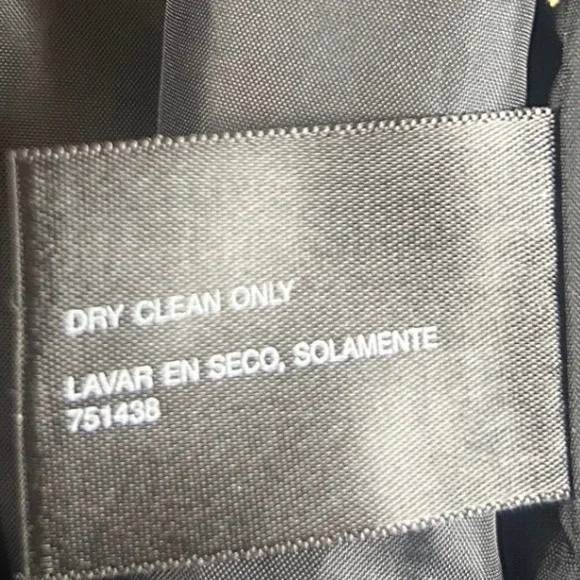 East 5th Black Double Breasted Belted Trench Coat Women Large‎ - Picture 10 of 10